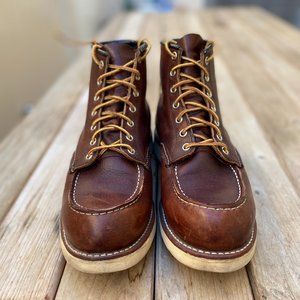 Redwing CLASSIC MOC MEN'S 6-INCH BOOT IN BRIAR OIL-SLICK LEATHER